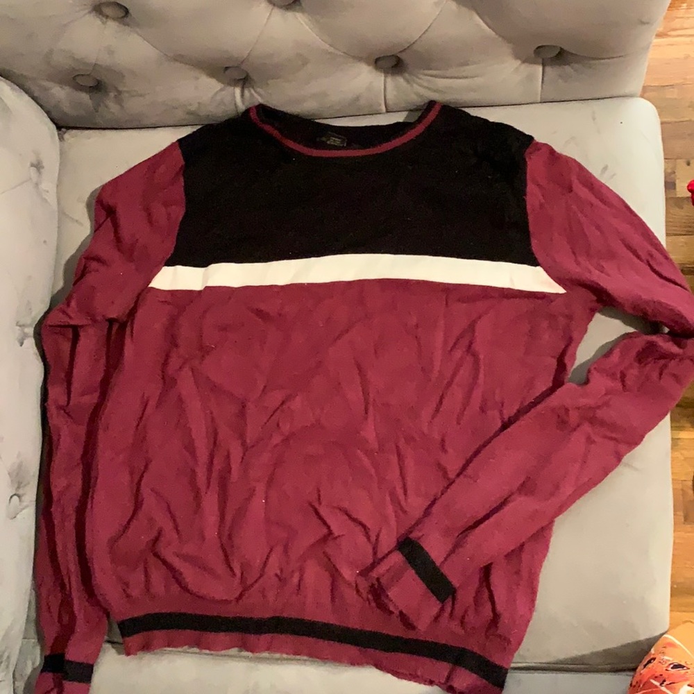 Striped detail sweater